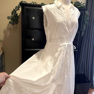 White Cotton Eva Mendes NYC Dress